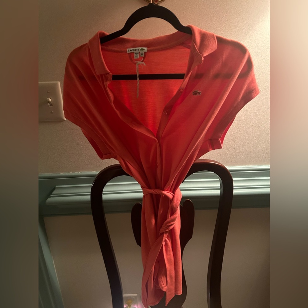 LACOSTE polo dress with belt
